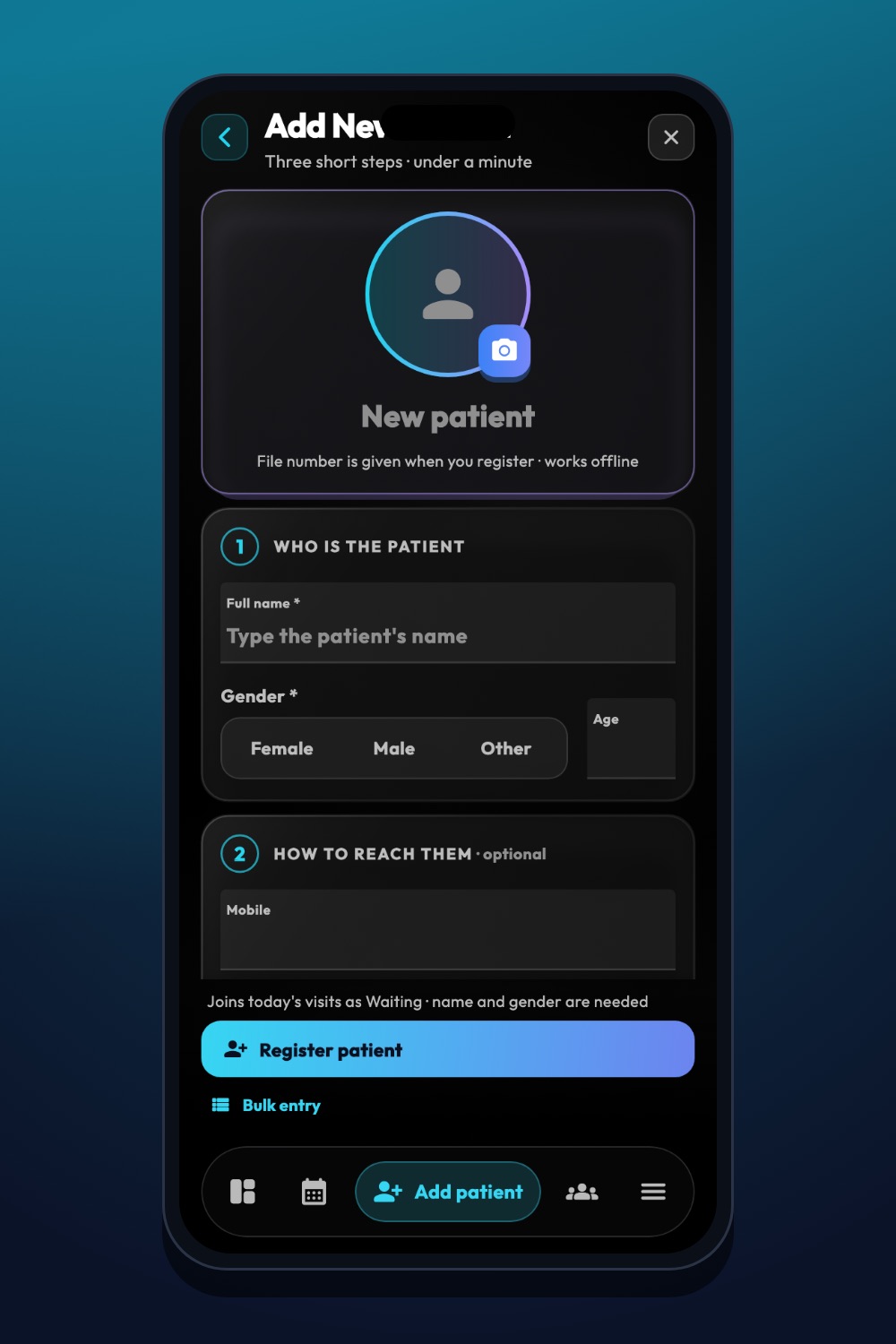 Only your devices get the keys — iDentist.Live on a phone
