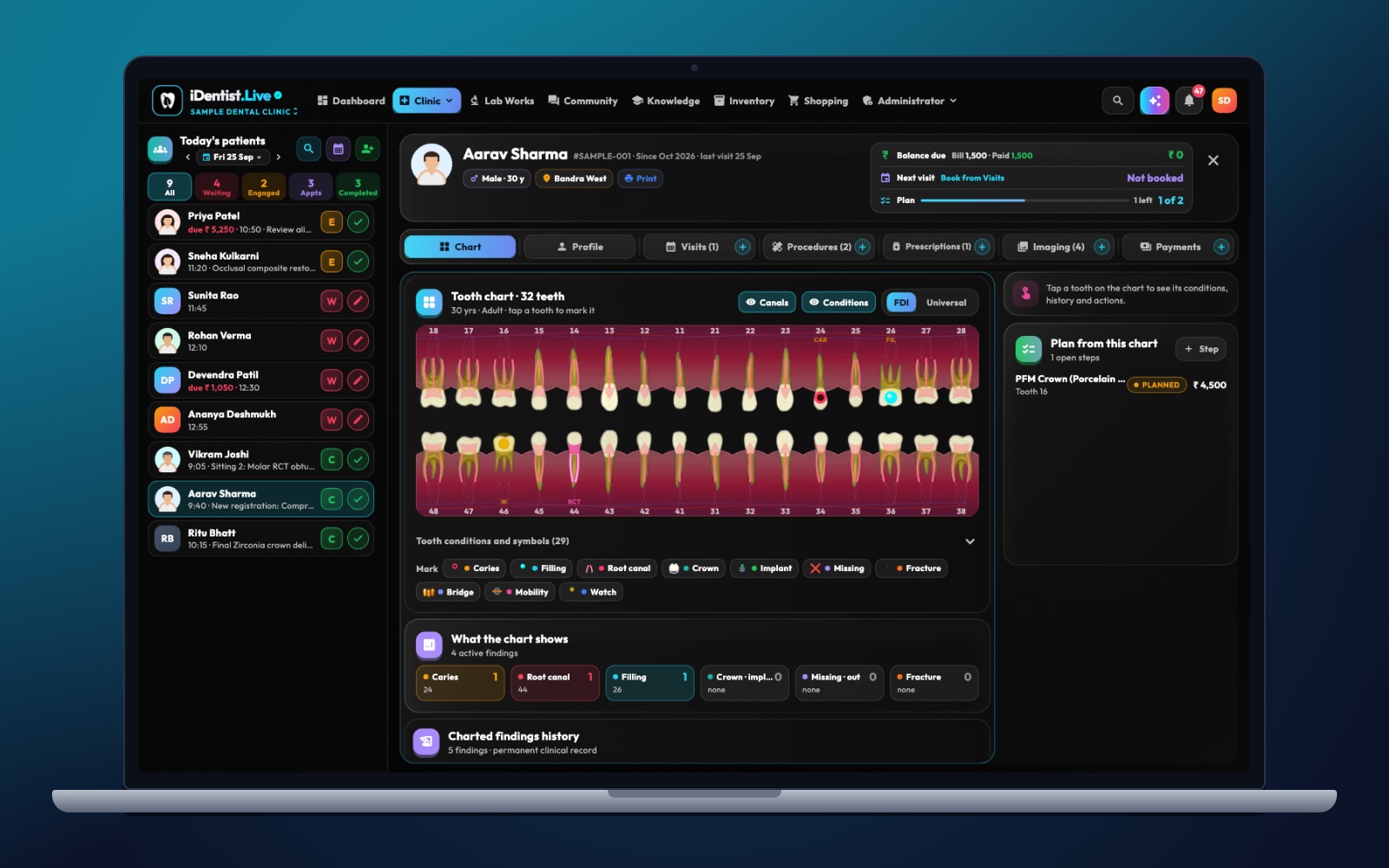 See it yourself — iDentist.Live on a laptop
