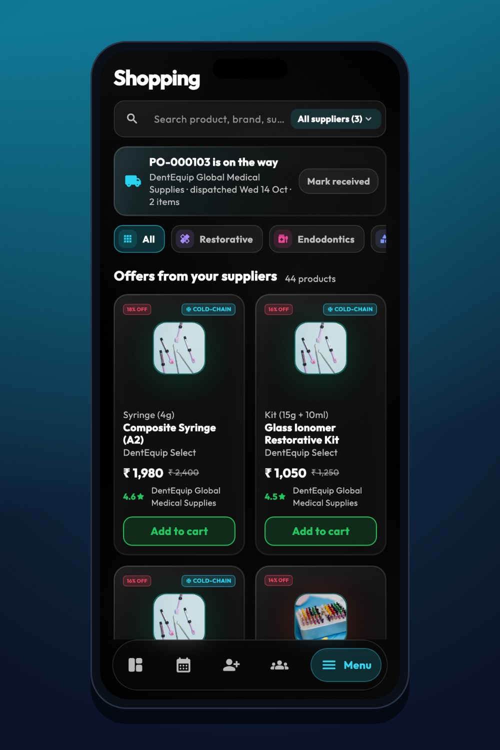 From the clinic’s need to your action — iDentist.Live on a phone