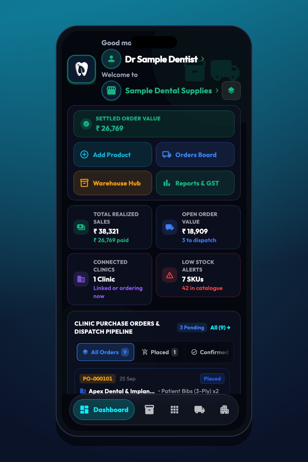 Try it in the demo — iDentist.Live on a phone